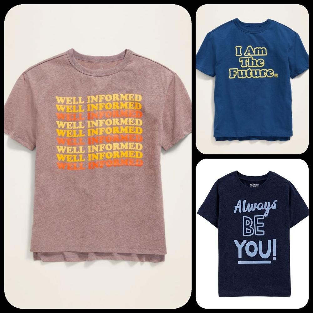 Popsugar x Old Navy Gender Inclusive Graphic shirts Bundle